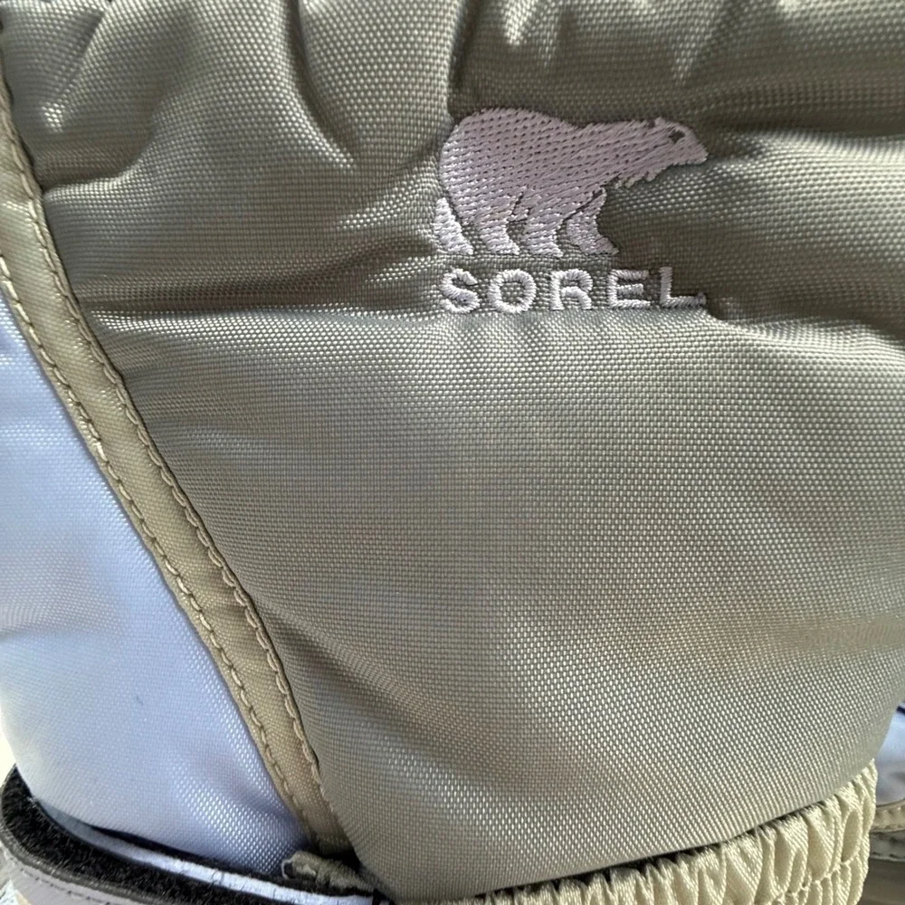 Sorel Flurry Kids‎ Winter Snow Boots Blue Grey NY1810-540 USA 4 EUR 36